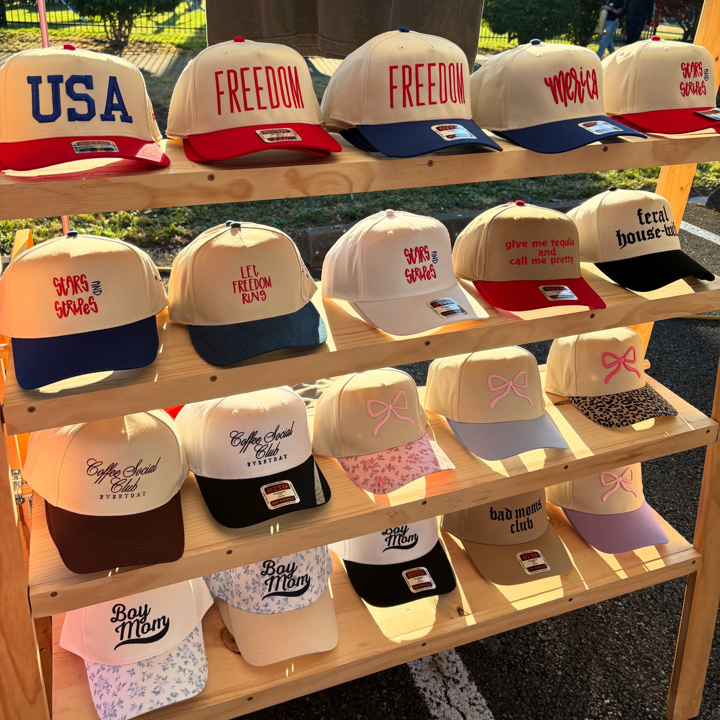 Freedom embroidered hat