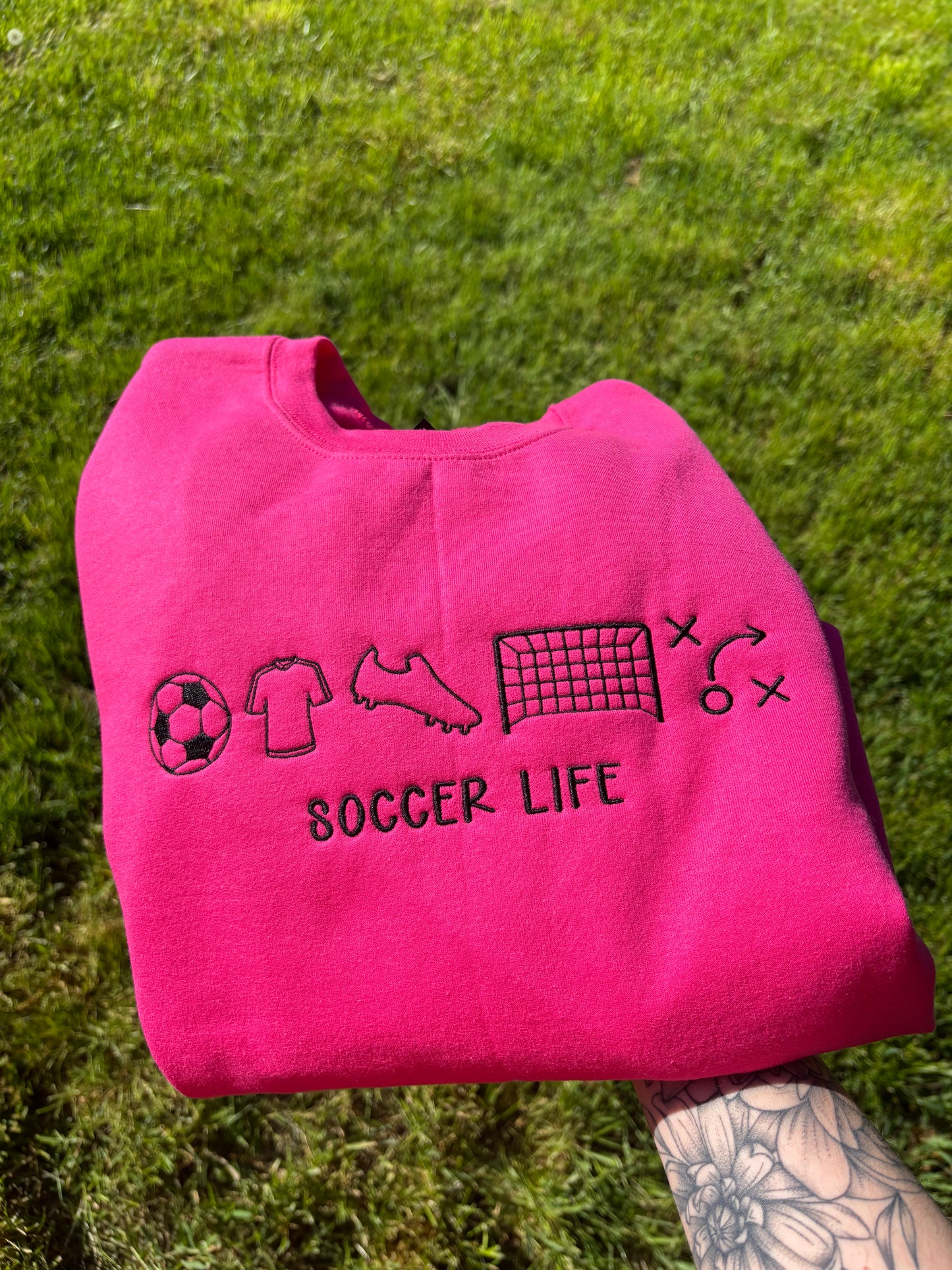 Soccer life crewneck