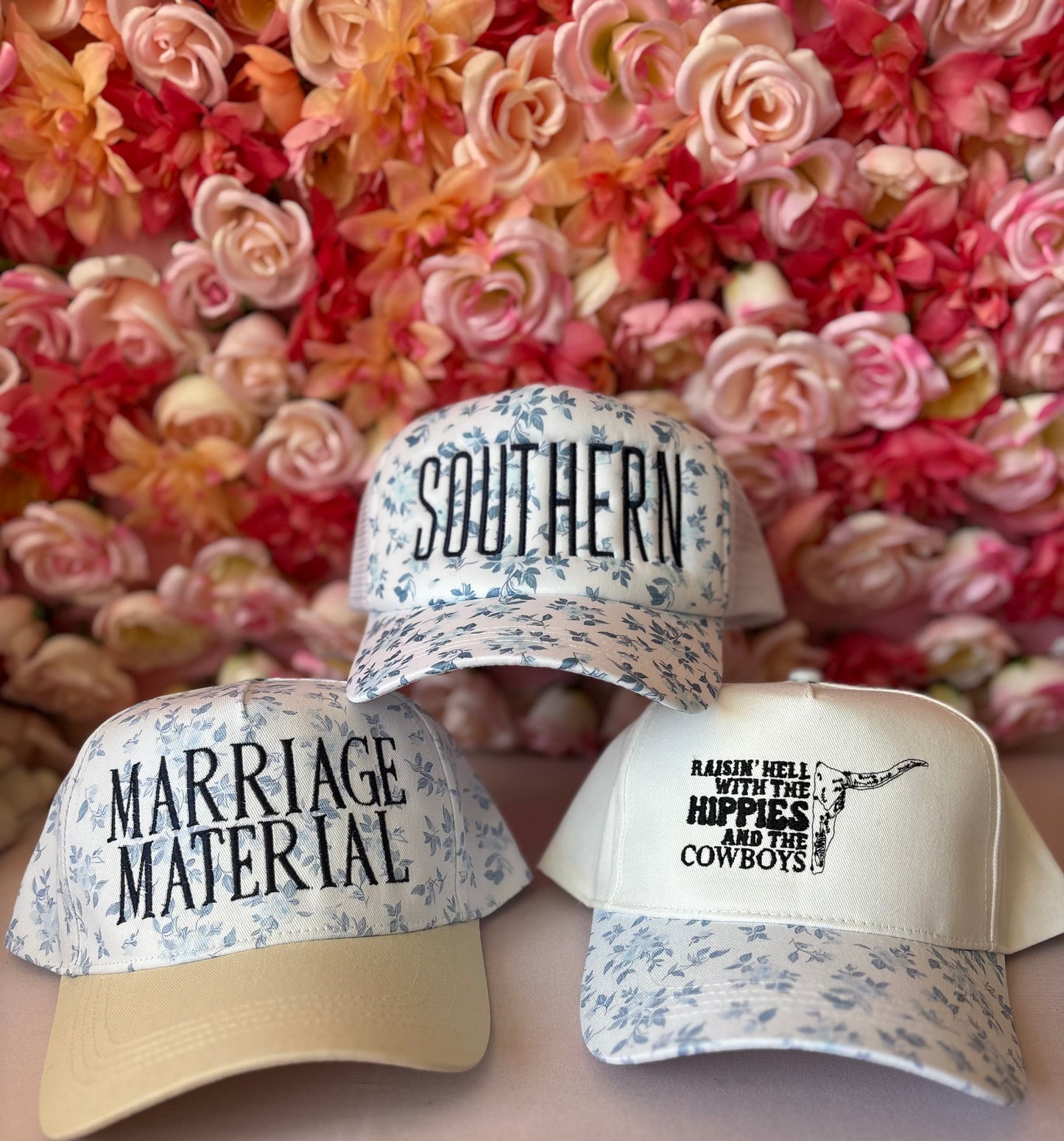 Southern embroidered hat