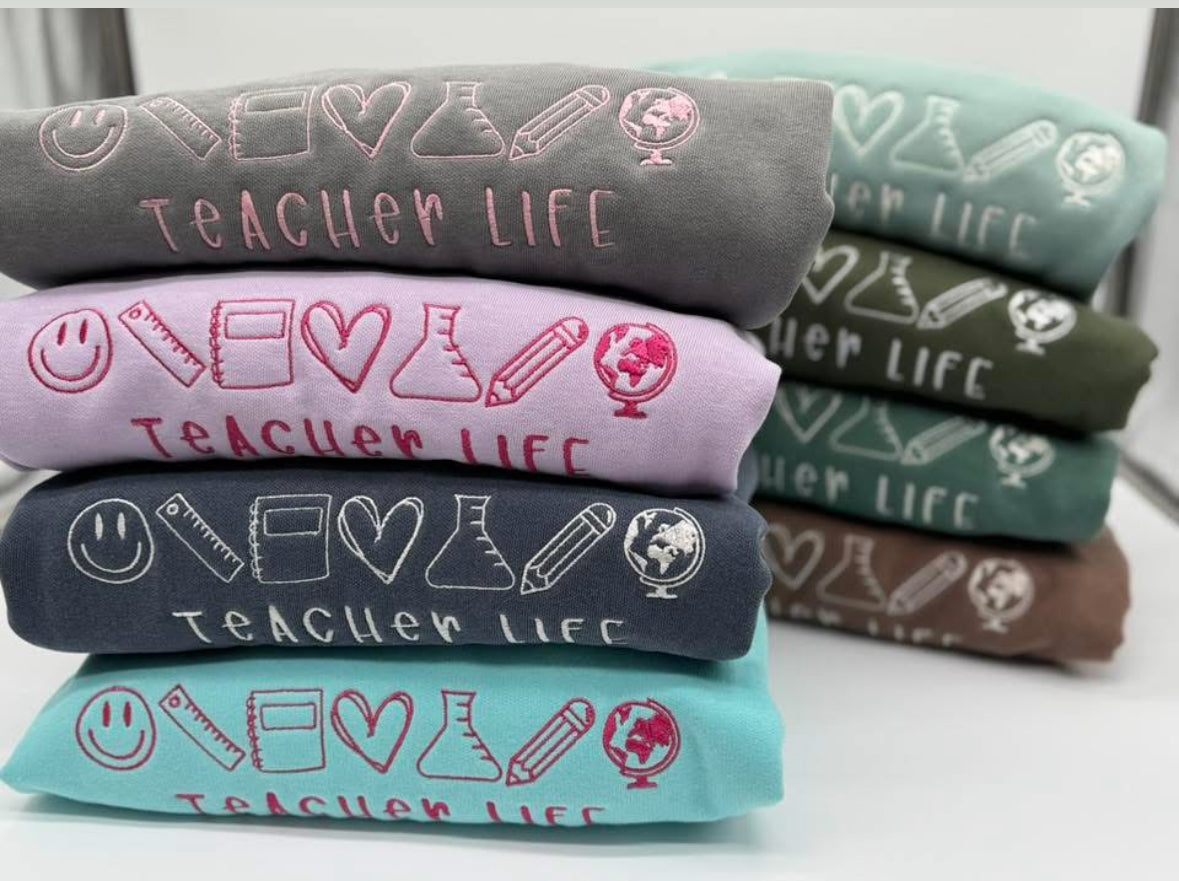 Teacher life crewneck