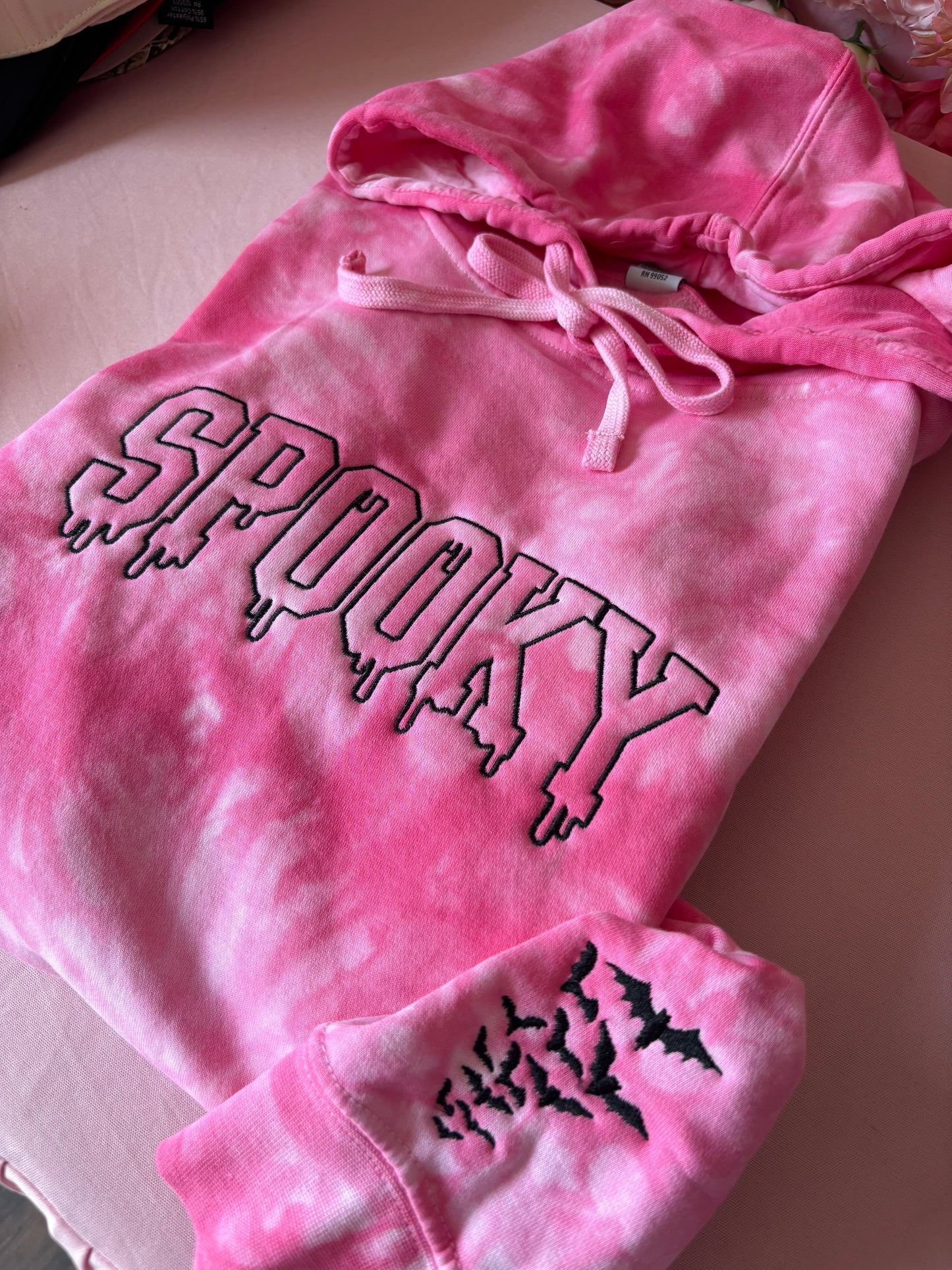 Spooky tie dye hoodie