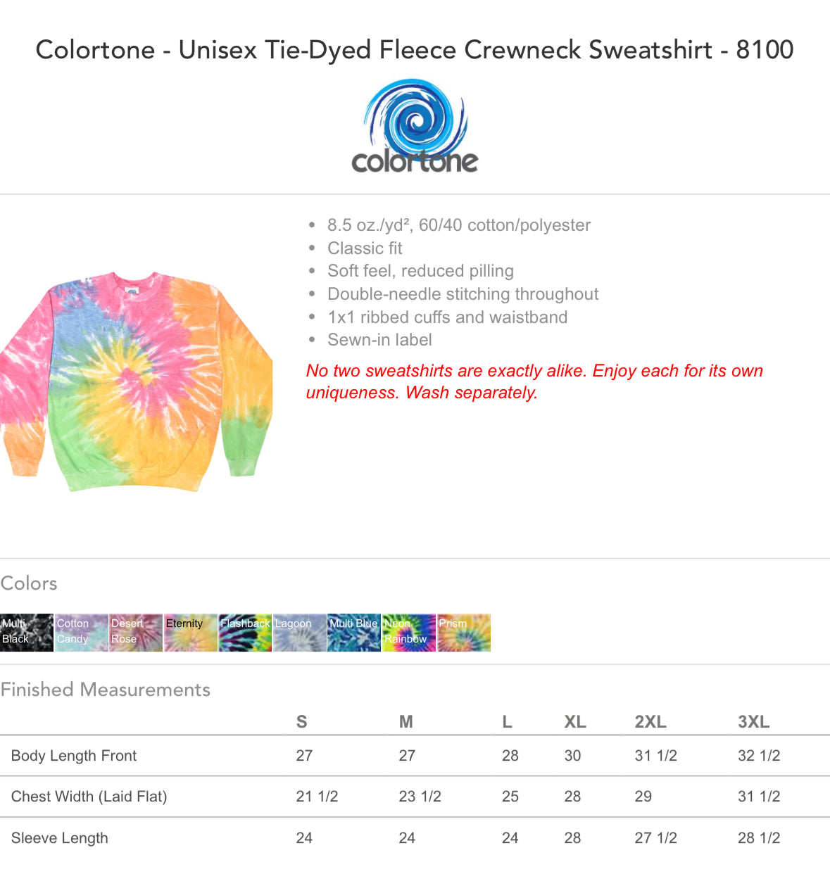 Red Boo tie dye crewneck