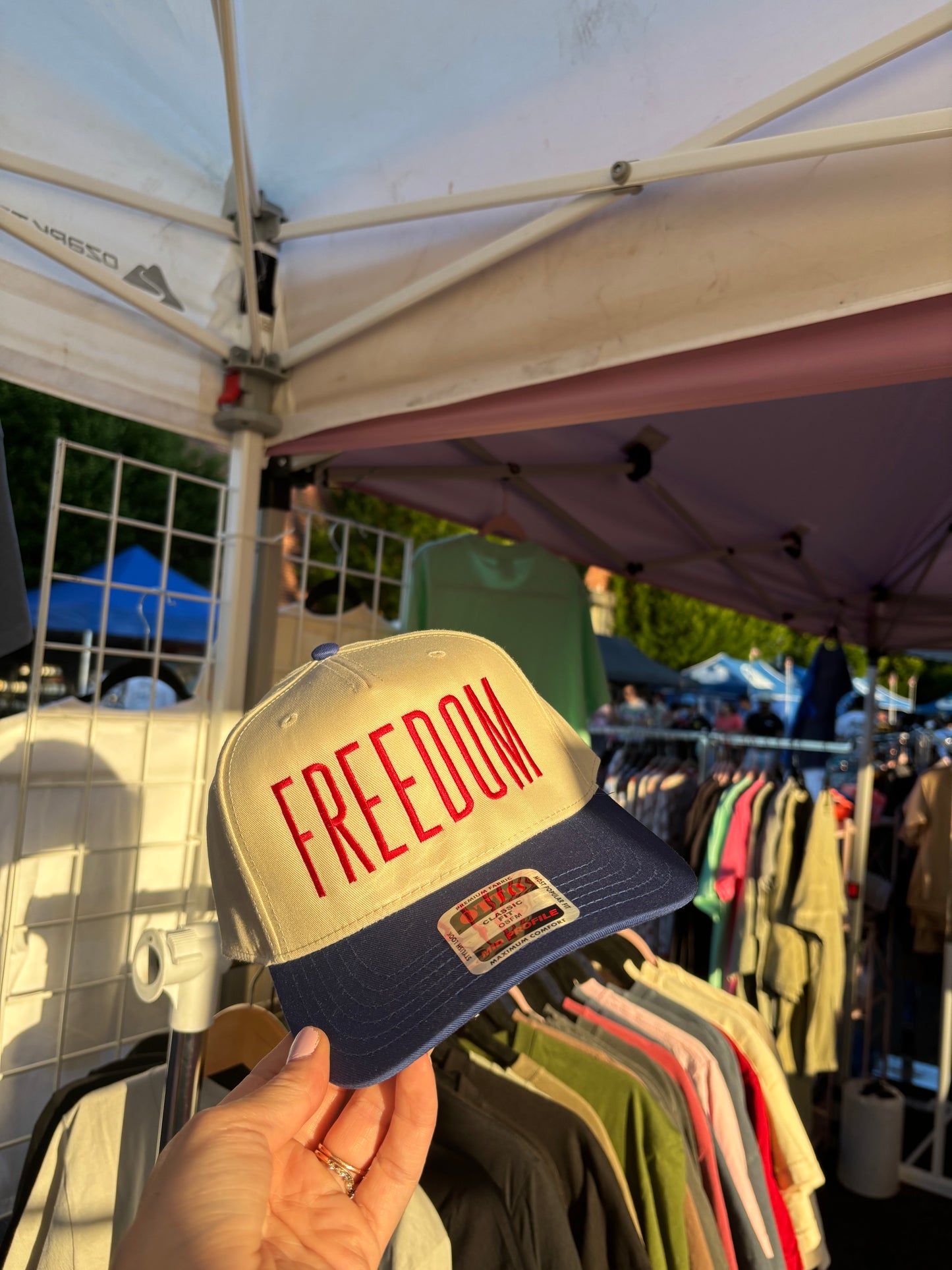Freedom embroidered hat