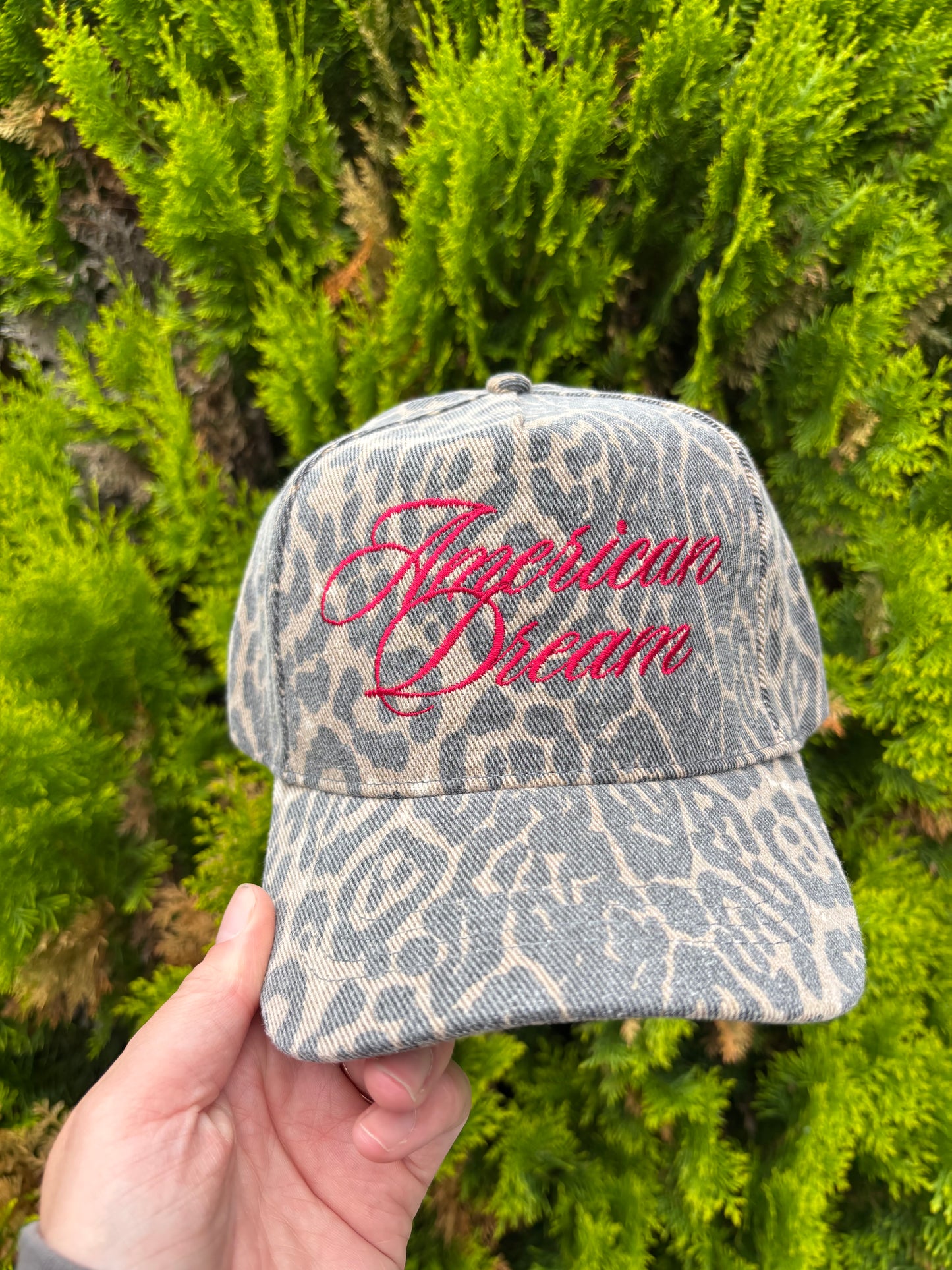 American Dream leopard hat ready to ship
