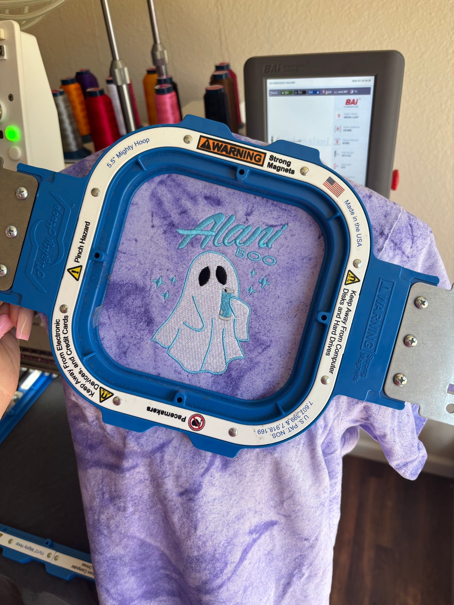 Alani boo embroidered tee