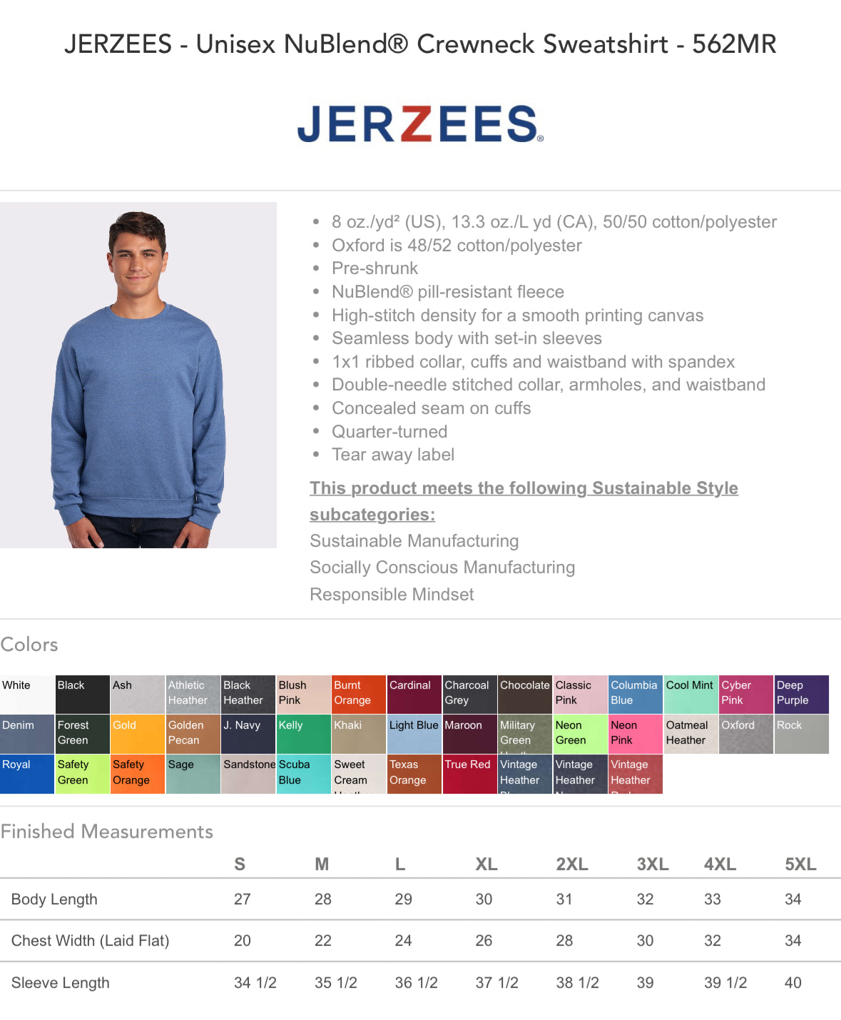 Read more, worry less crewneck