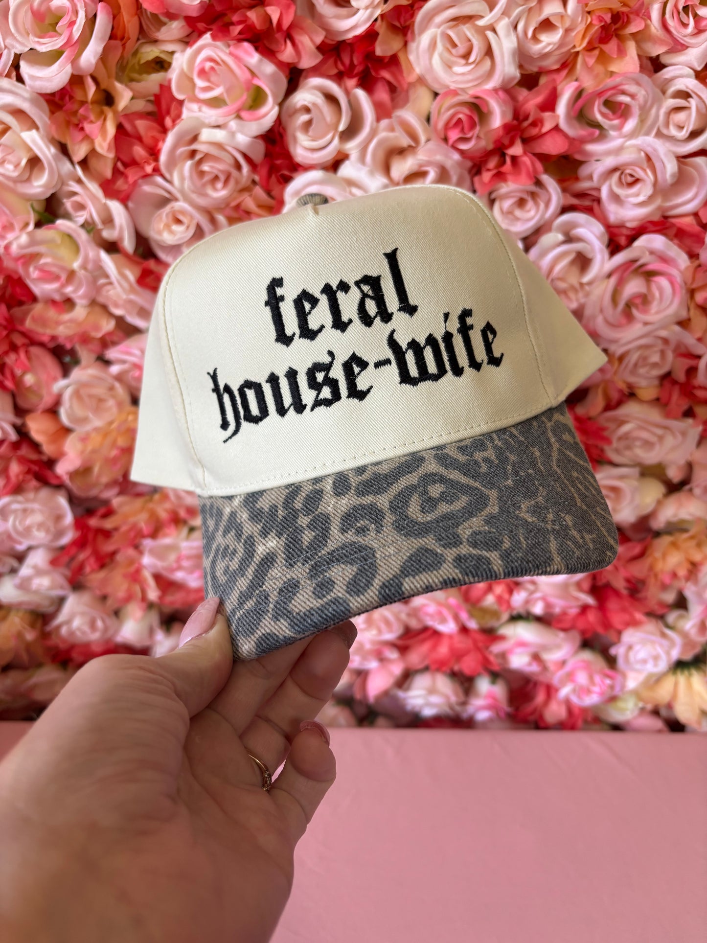 Feral Housewife embroidered hat
