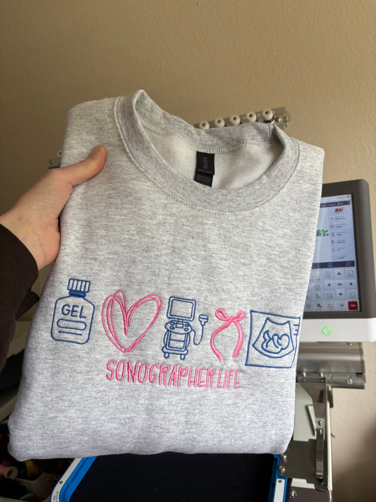 Sonographer life crewneck