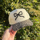 Puff bow hat