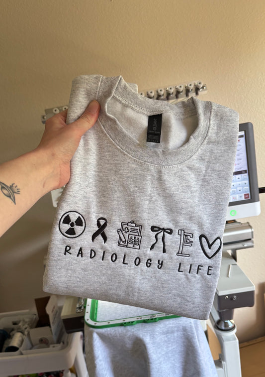 Radiology life crewneck