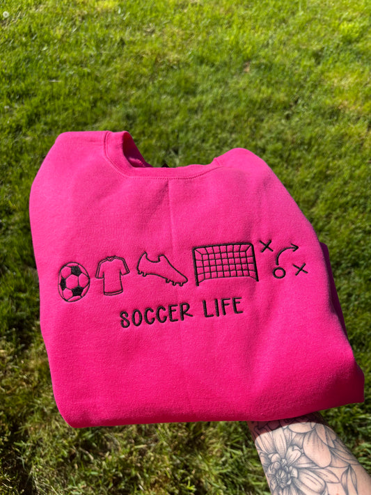 Soccer life crewneck