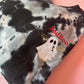 Red Boo tie dye crewneck