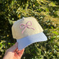 Puff bow hat