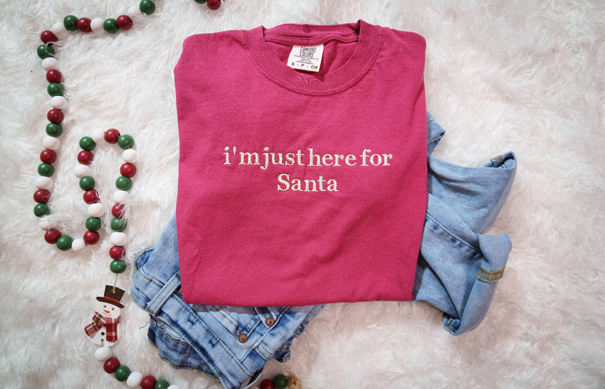 Custom “I’m just here for” Tee