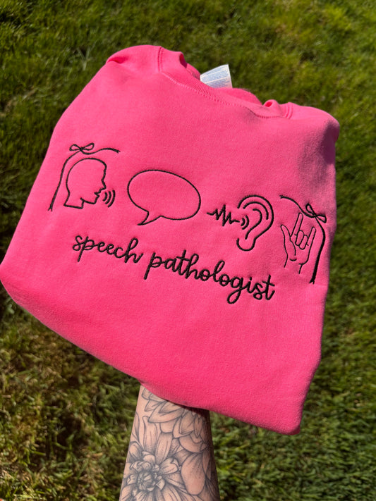 Speech pathologist crewneck