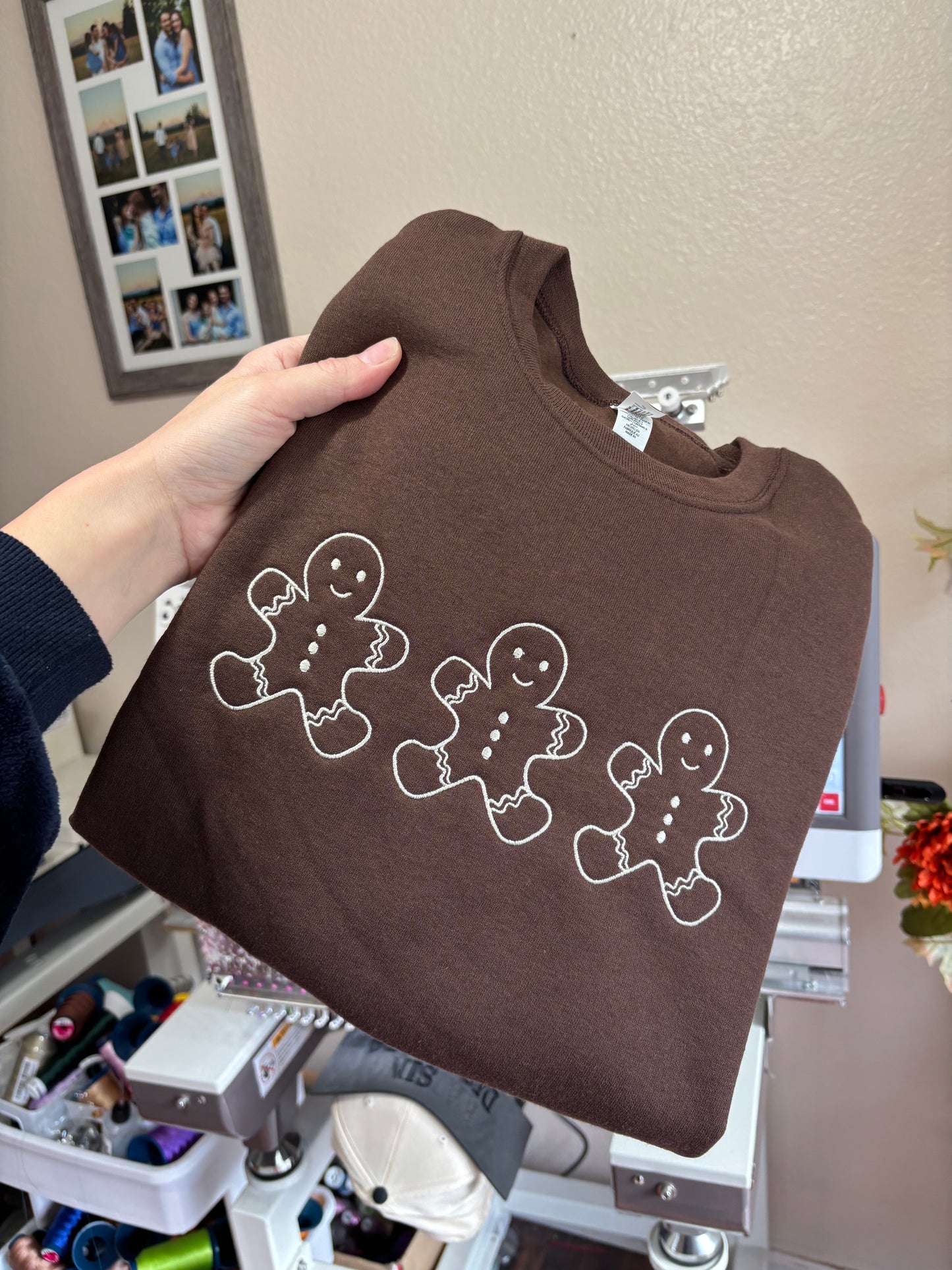 Gingerbread man crewneck