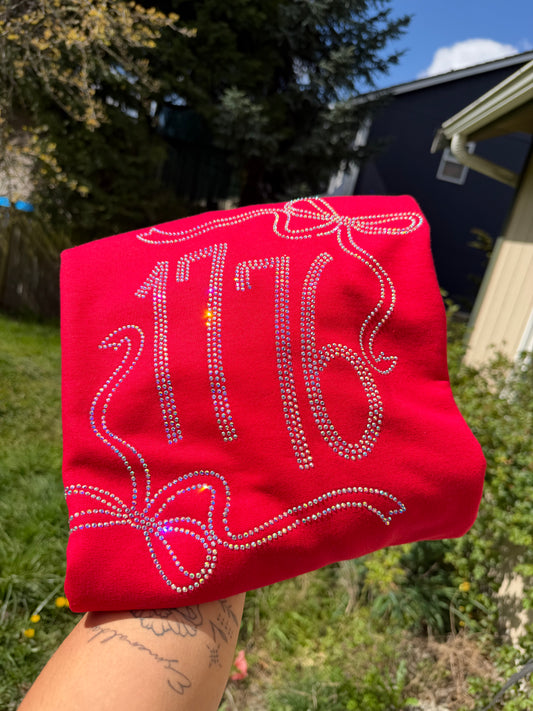 1776 Rhinestone Crewneck