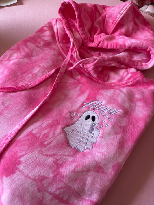 Alani boo tie dye hoodie