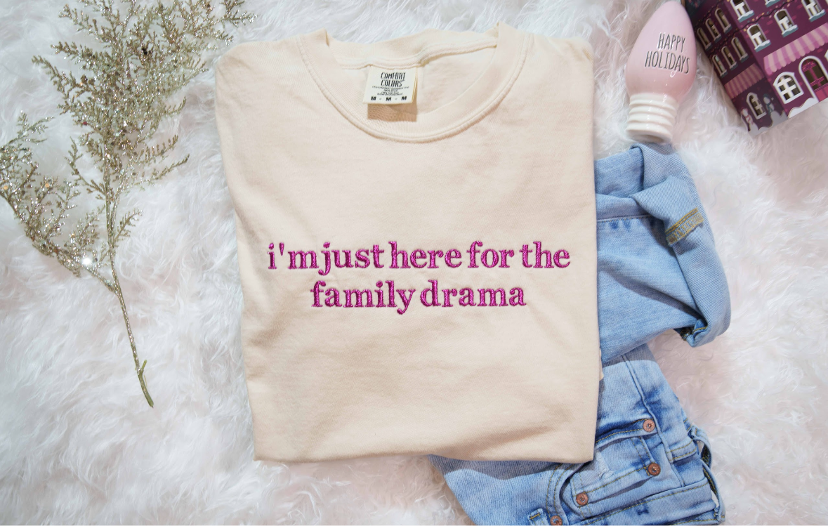 Custom “I’m just here for” Tee