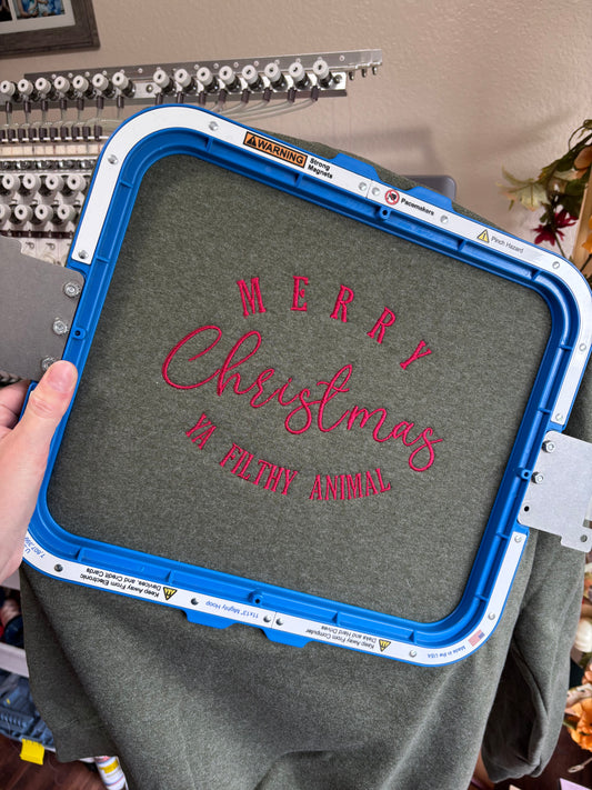 Merry Christmas ya filthy animal crewneck