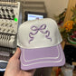 Retro striped bill hat