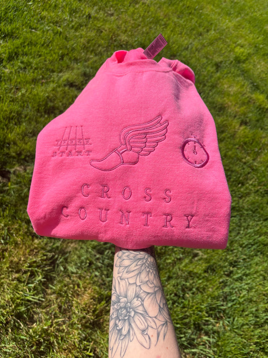 Cross country crewneck