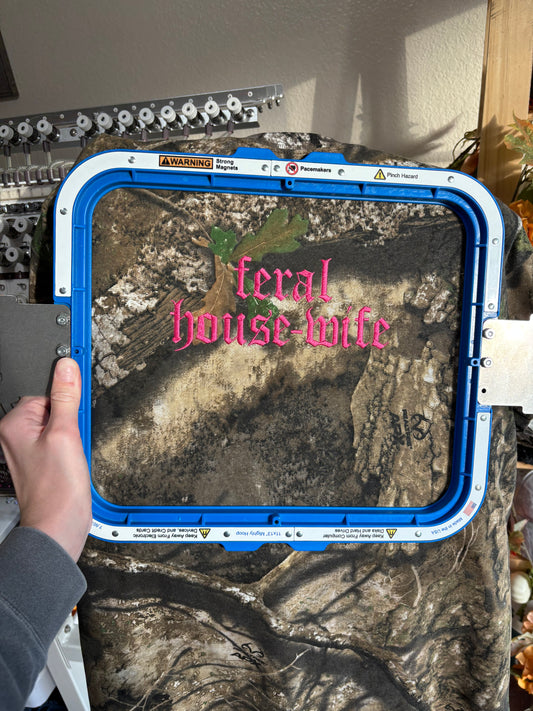 Feral housewife camo tee