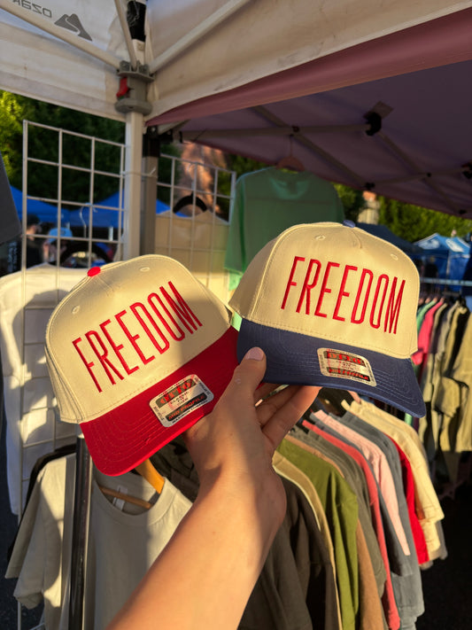 Freedom embroidered hat
