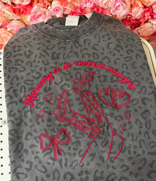 Mercury is in reverse cowgirl tee