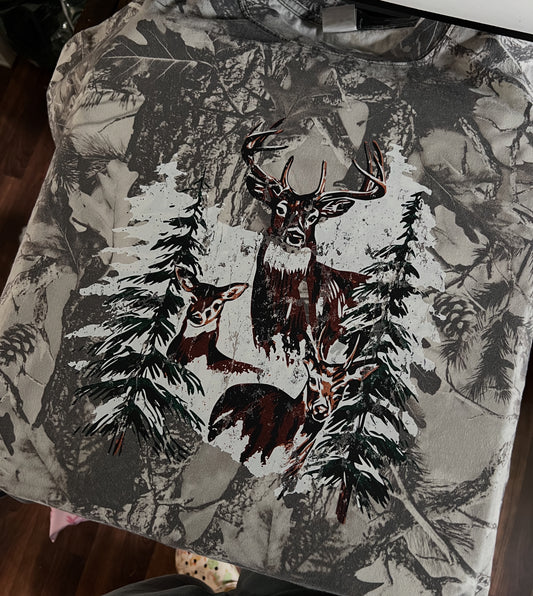 Wildlife Christmas Camo Tee