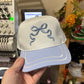 Retro striped bill hat