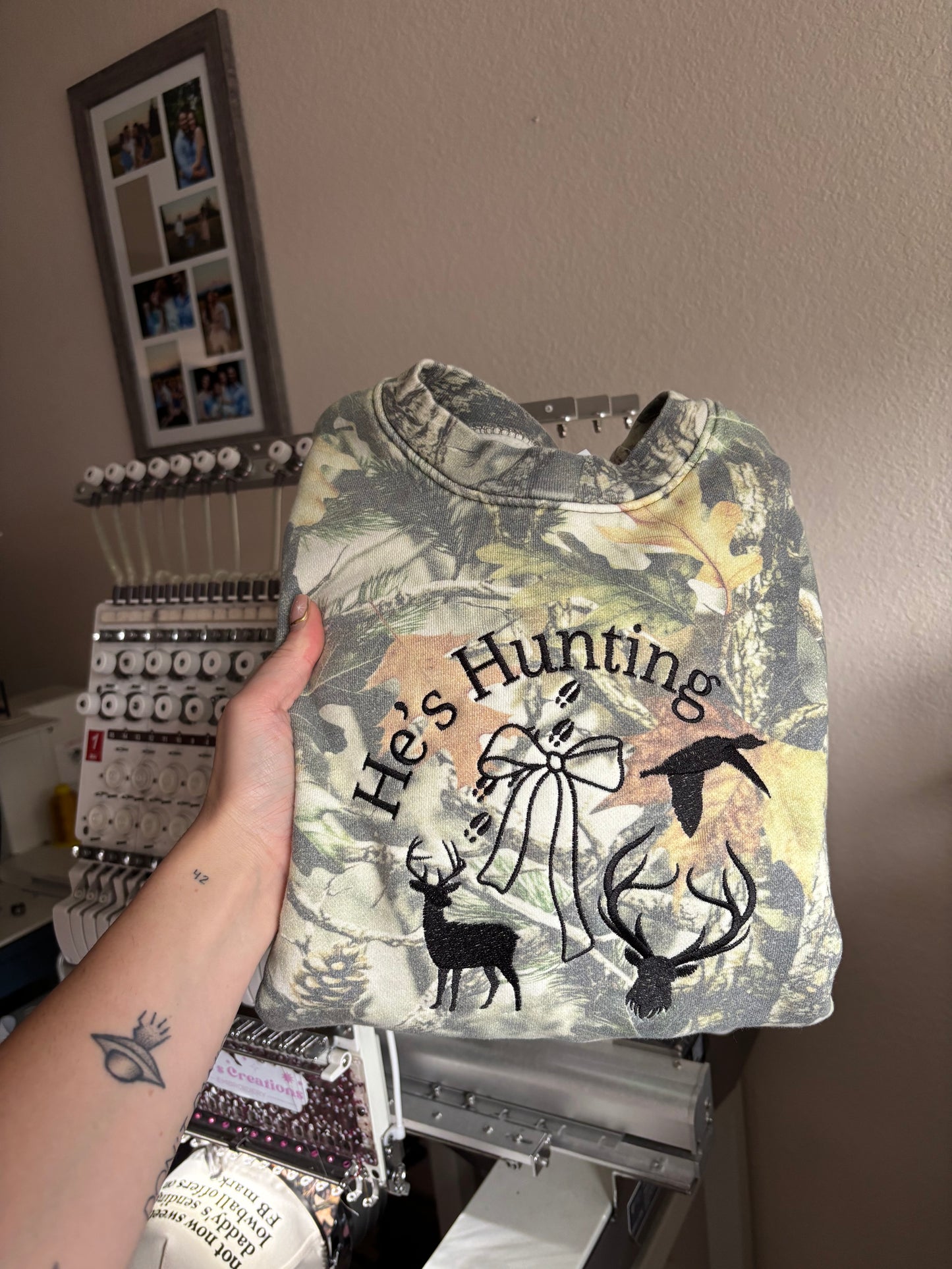 He’s hunting crewneck