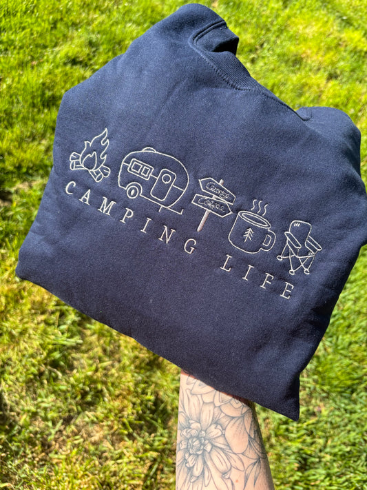 Camping life Crewneck