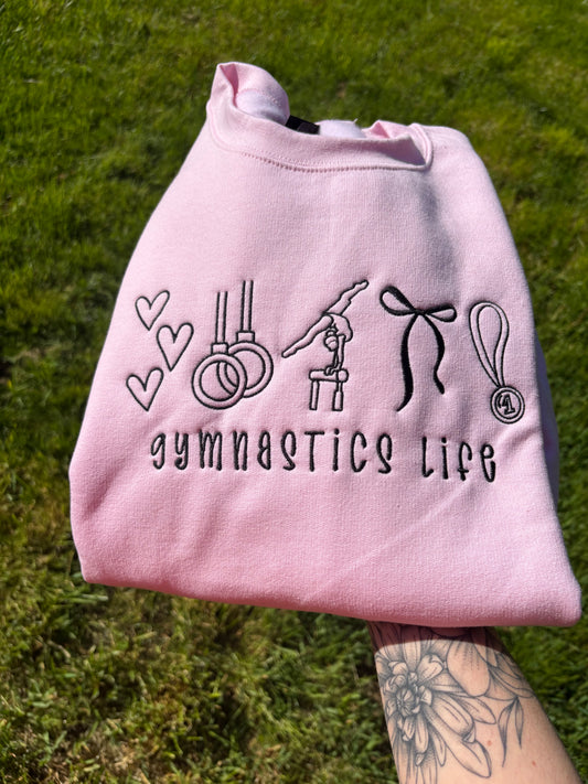 Gymnastics life crewneck