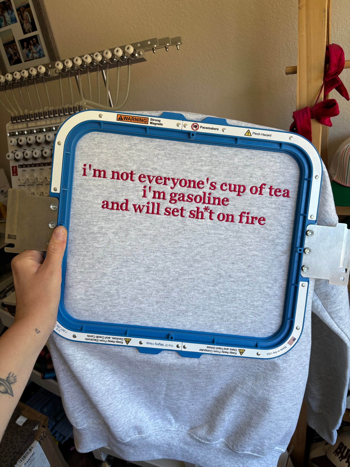 I’m not everyone’s cup of tea crewneck
