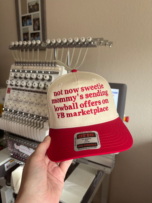Not now sweetie mommy version hat