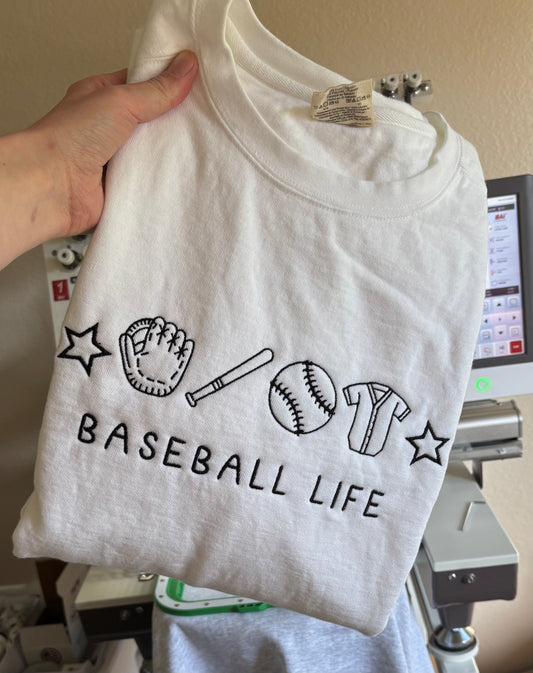 Baseball life crewneck