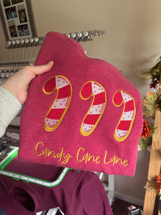 Candy cane lane crewneck