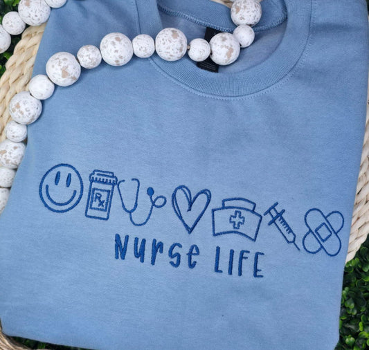 Nurse life crewneck