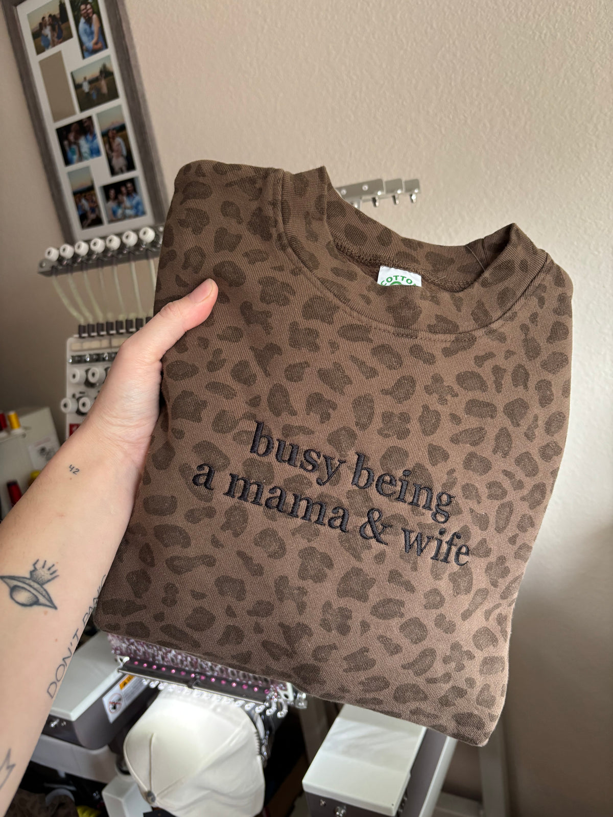 Busy being a mama & wife crewneck