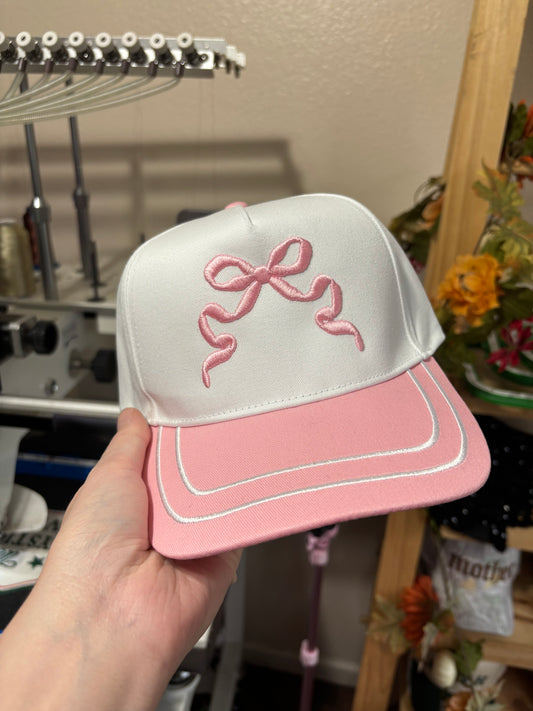 Retro striped bill hat