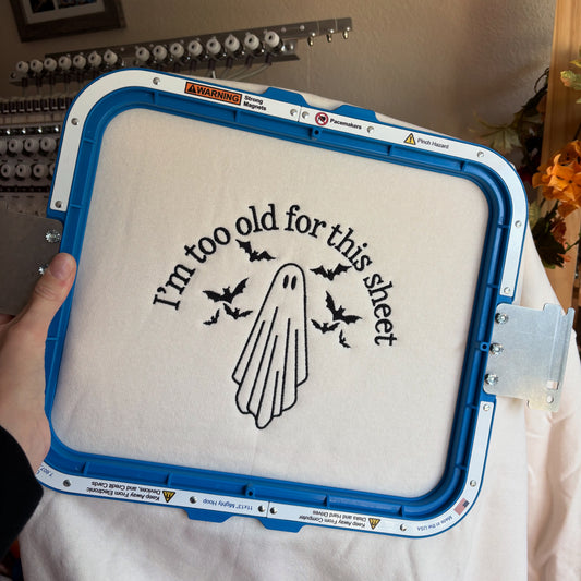 I’m too old for this sheet crewneck