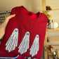 3 little ghosts sequin crewneck