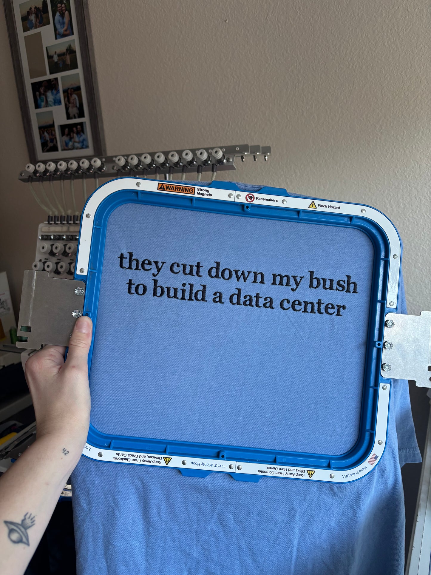 They cut down my bush tee